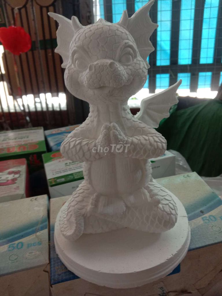 Tượng tô màu thạch cao hình rồng. Mua bán Sở thích khác tại Huyện Tân Phước Tiền Giang được đăng bởi Nguyễn Viện hình 1