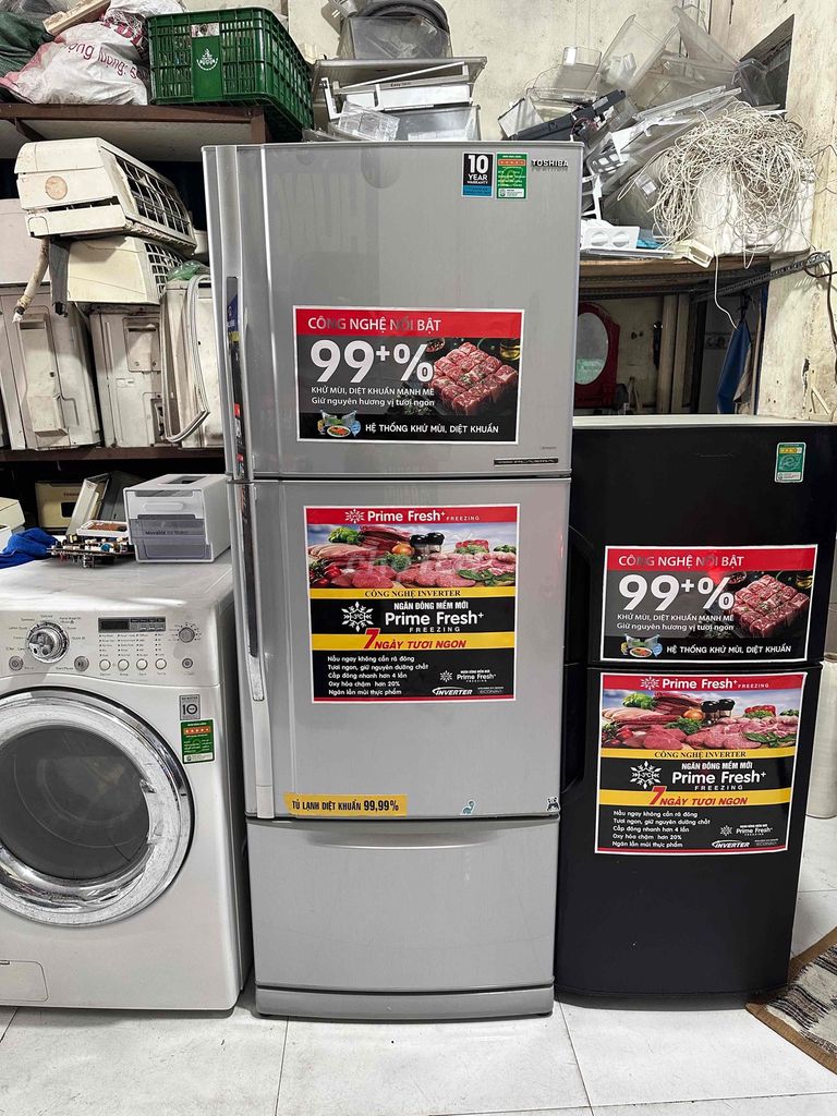 Tủ lạnh Toshiba 395L Xám. Mua bán Tủ lạnh tại Thành phố Dĩ An Bình Dương được đăng bởi Hùng Cường hình 1