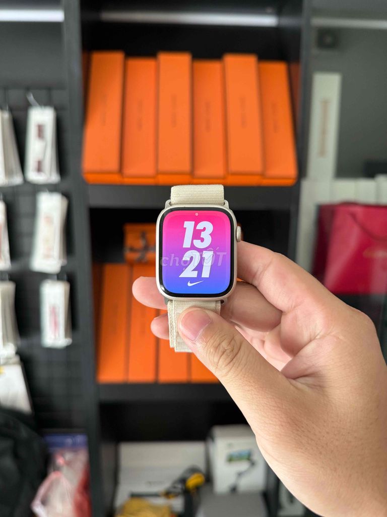 Apple Watch Series 7 45mm Starlight. Mua bán Thiết bị đeo thông minh tại Quận Thanh Xuân Hà Nội được đăng bởi Xuân Chính Apple hình 1