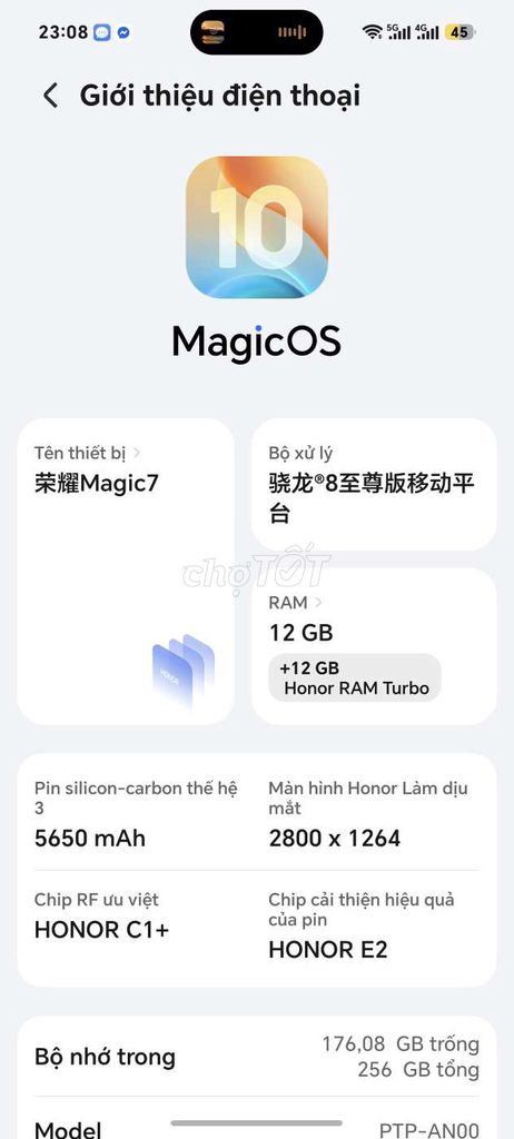 Honor Magic7 12GB/256GB. Mua bán Điện thoại tại Huyện Bù Gia Mập Bình Phước được đăng bởi Chí Bảo Doramon hình 1