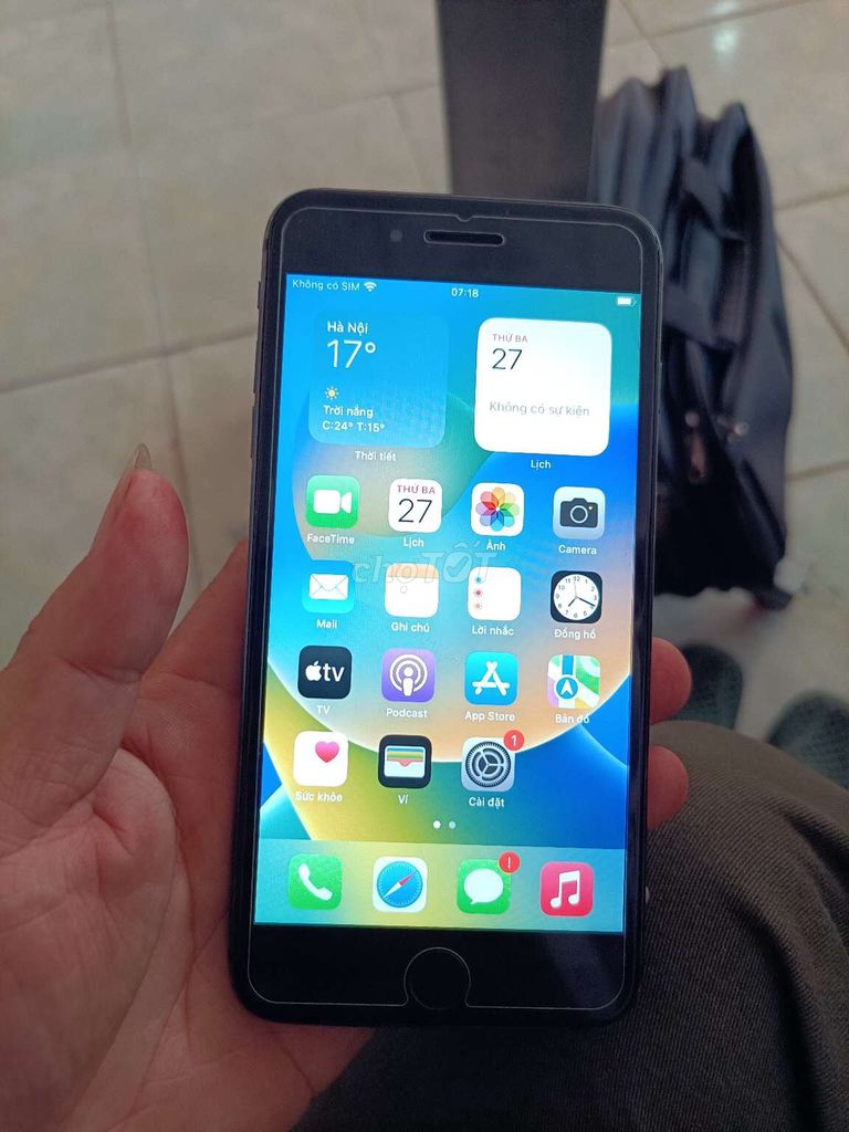 Apple iPhone 8 Plus 64GB Đen Đã dùng. Mua bán Điện thoại tại Thị xã Tân Uyên Bình Dương được đăng bởi phi trường mobile hình 1