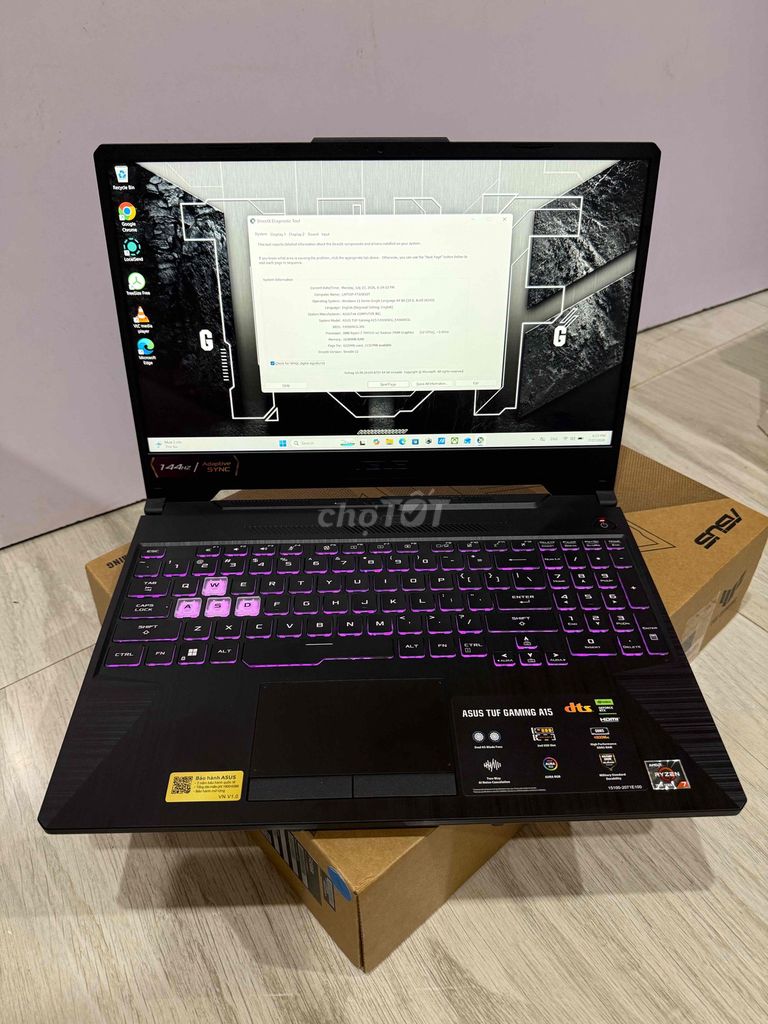 Asus TUF Gaming A15 Ryzen 7 16GB/512GB RTX 3050. Mua bán Laptop tại Huyện Châu Đức Bà Rịa - Vũng Tàu được đăng bởi sinh nguyen hình 1