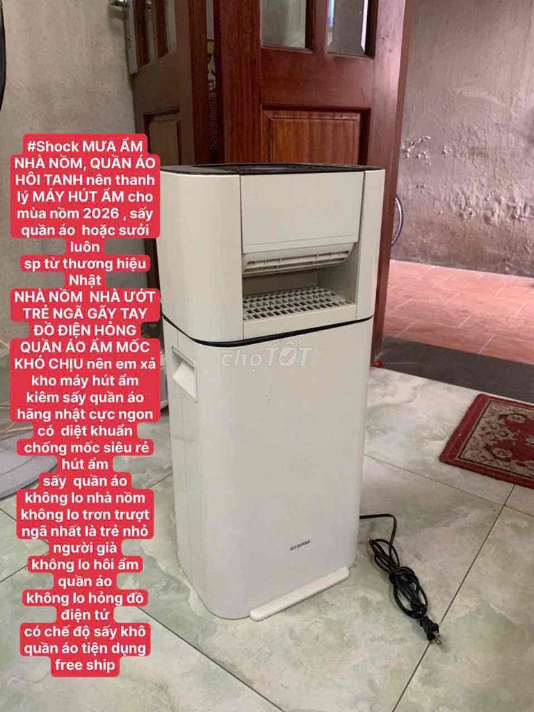 Máy hút ẩm Nhật sấy quần áo Trắng. Mua bán Nội thất, đồ gia dụng khác tại Quận Long Biên Hà Nội được đăng bởi NGUYỄN MẠNH THẮNG hình 1