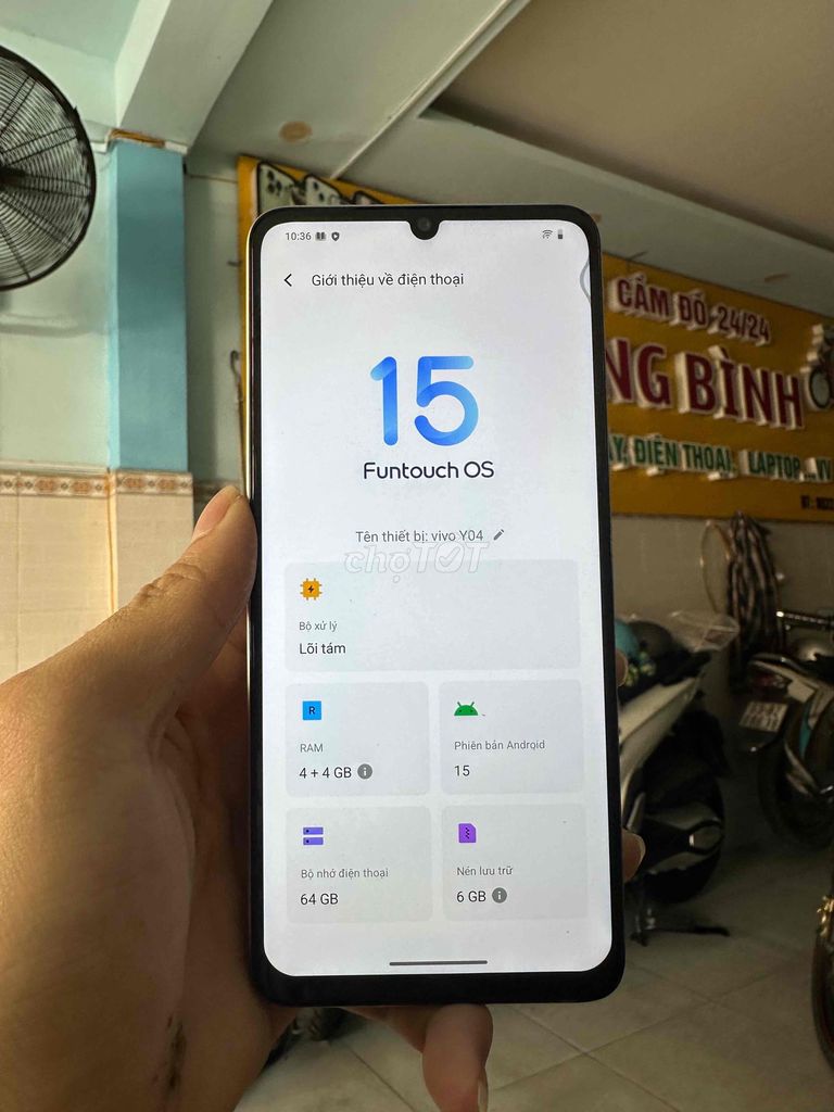 Vivo Y04 64GB Xám Mới 99%. Mua bán Điện thoại tại Quận 6 Tp Hồ Chí Minh được đăng bởi Shi hình 1