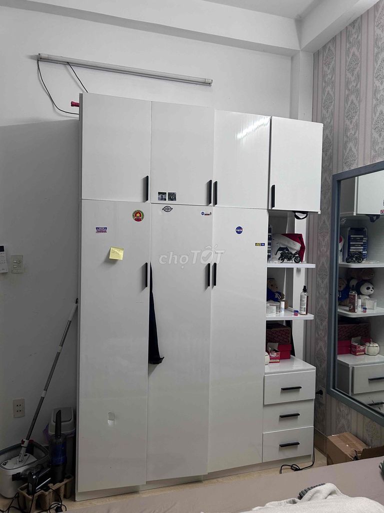 Tủ quần áo Gỗ MDF Trắng Nhiều ngăn. Mua bán Tủ, kệ gia đình tại Quận Gò Vấp Tp Hồ Chí Minh được đăng bởi dungphan hình 1