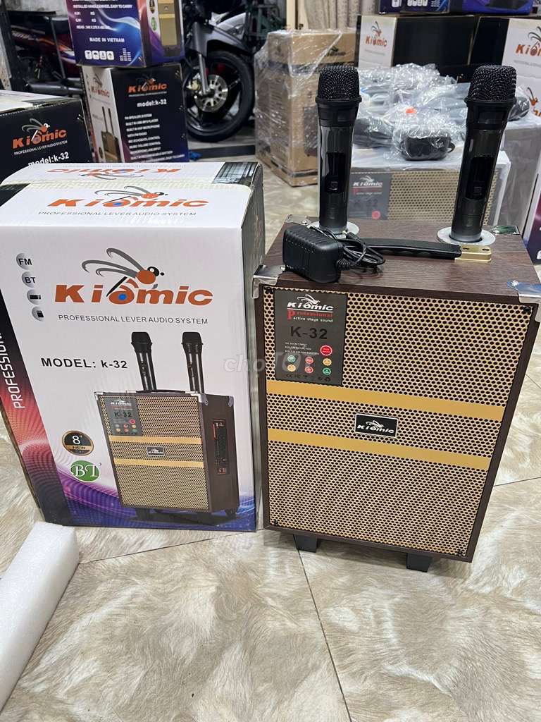 Loa karaoke kiomic tặng 2 micro thanh lý giá rẽ