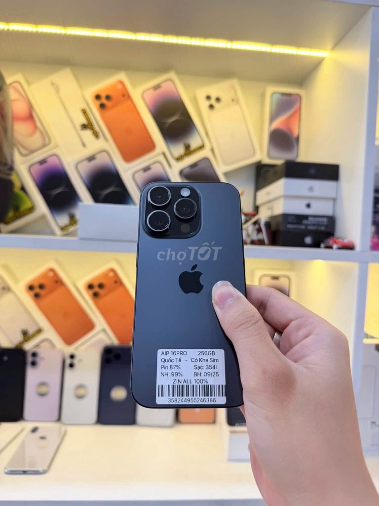 Apple iPhone 16 Pro 256GB Đen 87%. Mua bán Điện thoại tại Quận Gò Vấp Tp Hồ Chí Minh được đăng bởi Hội Đồ Điện Tử hình 1