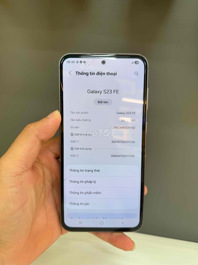 Samsung Galaxy S23 FE 128GB Xám. Mua bán Điện thoại tại Huyện Đông Anh Hà Nội được đăng bởi Khánh Nguyễn Ngọc hình 1