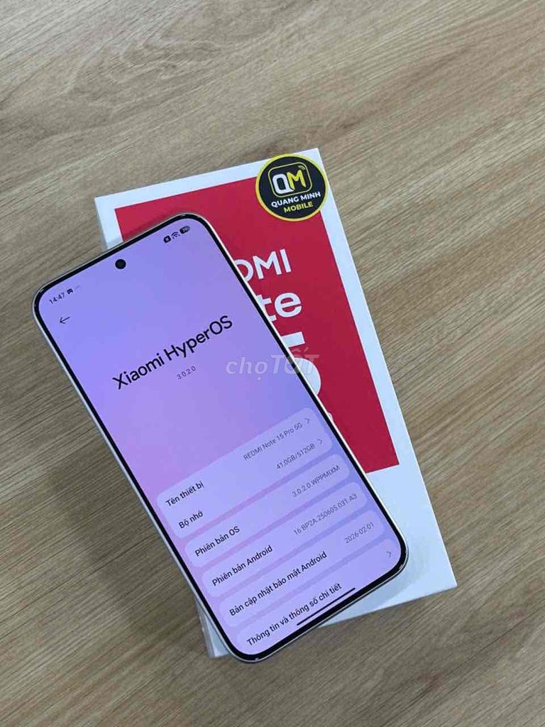 Xiaomi Redmi Note 15 Pro 5G 512GB Bạc. Mua bán Điện thoại tại Quận Gò Vấp Tp Hồ Chí Minh được đăng bởi Quang Minh Mobile  hình 1