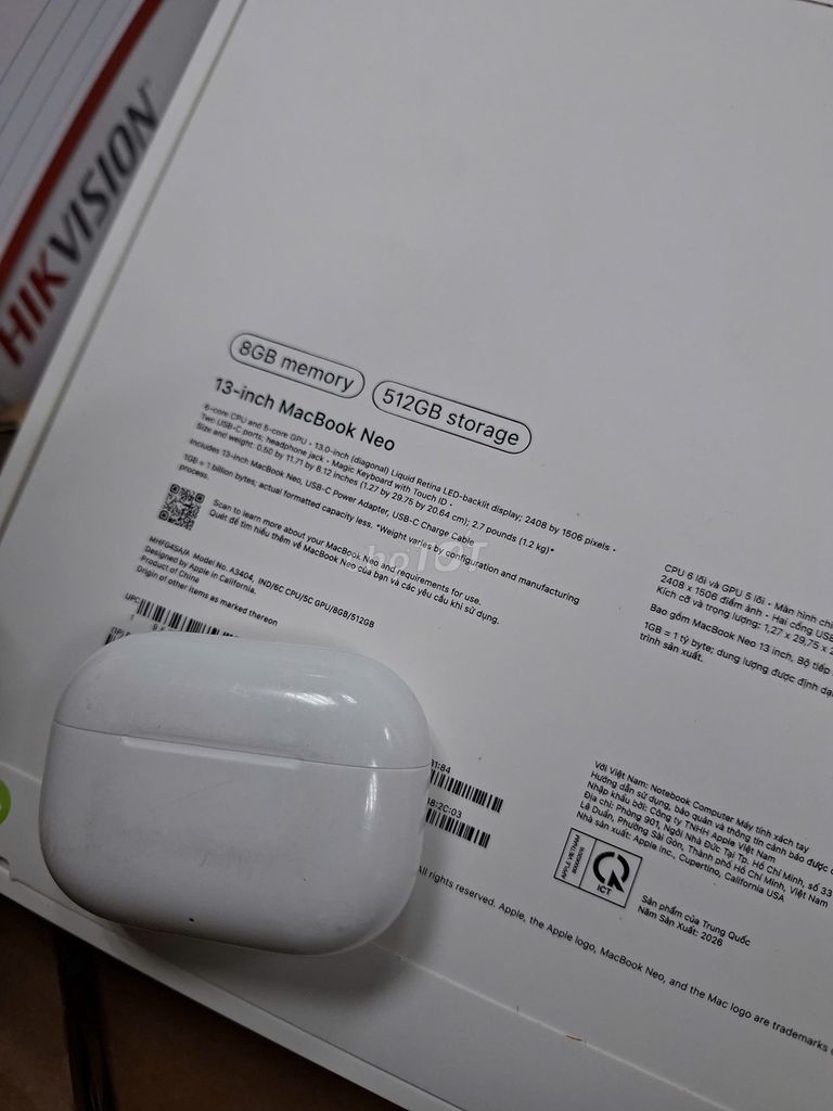 Apple MacBook Neo 13-inch 8GB/512GB Xanh Dương. Mua bán Laptop tại Quận 10 Tp Hồ Chí Minh được đăng bởi Mr Tuyền hình 1