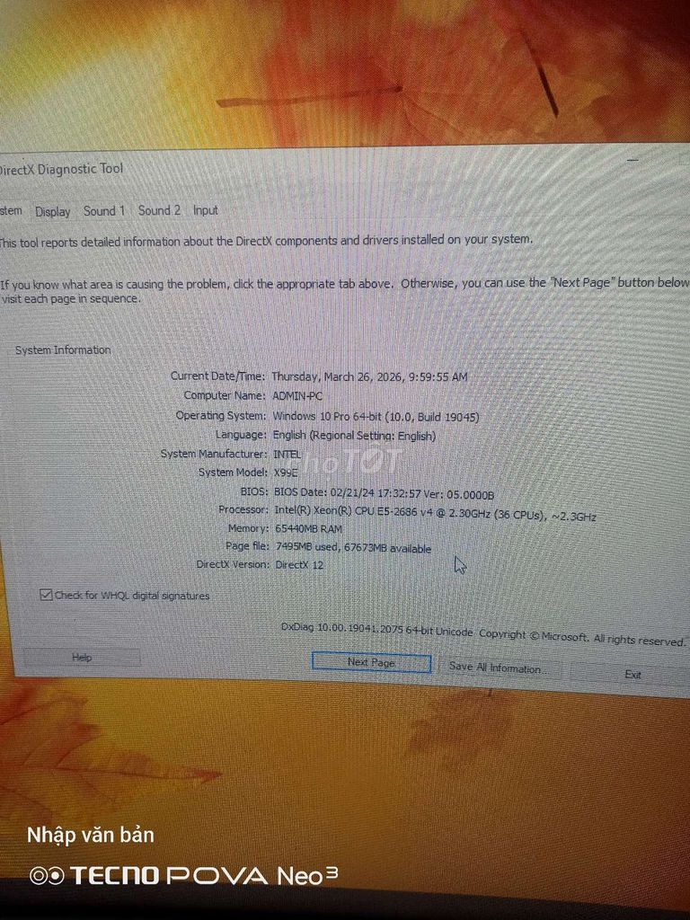 Máy tính để bàn Intel Xeon E5 2686v4 24 inch. Mua bán Máy tính để bàn tại Huyện Bến Cầu Tây Ninh được đăng bởi PC An Thạnh hình 1