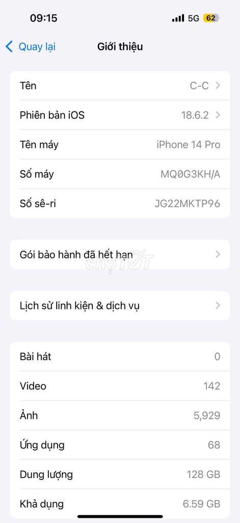 iPhone 14 Pro 128GB Tím. Mua bán Điện thoại tại Quận Thanh Xuân Hà Nội được đăng bởi Cương Shady hình 1