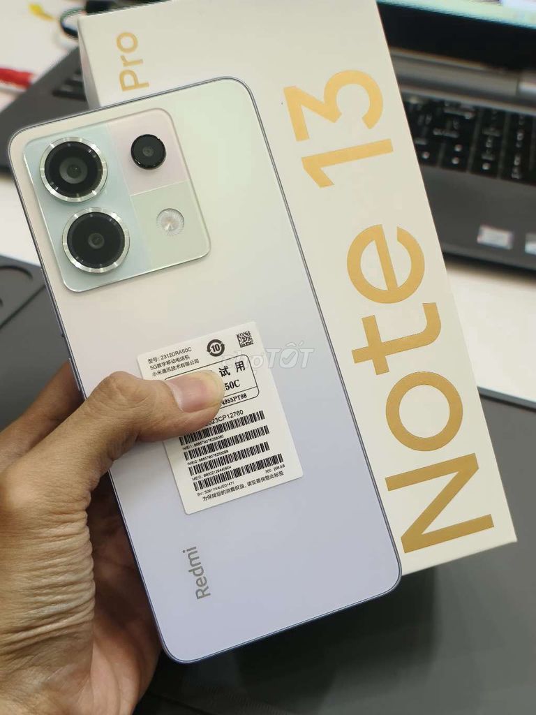 XIAOMI NOTE 13 PRO 5G BẢN 12/256 QTE XANH TRẮNG OK