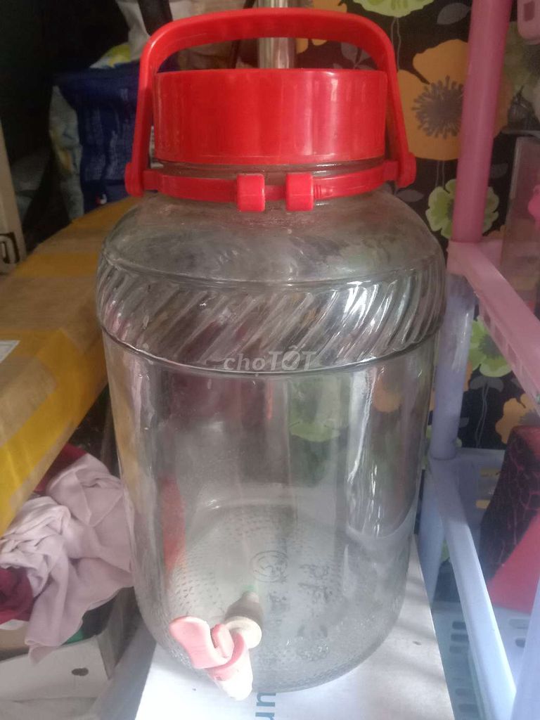 Bình nước thủy tinh 10 lít trong suốt. Mua bán Nội thất, đồ gia dụng khác tại Thành phố Thủ Đức Tp Hồ Chí Minh được đăng bởi Thanh Tam hình 1