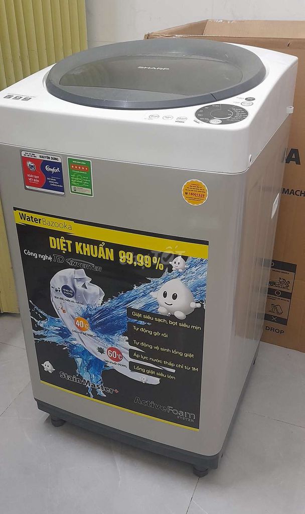 Máy giặt Sharp 8kg lồng đứng. Mua bán Máy giặt tại Thành phố Thuận An Bình Dương được đăng bởi Điện máy Điện lạnh Ngọc Hà hình 1