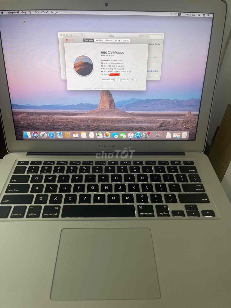 Macbook air 13” 2017 i5/8g/128g bh3 tháng. Mua bán Laptop tại Quận 3 Tp Hồ Chí Minh được đăng bởi Phúc Nguyễn hình 2