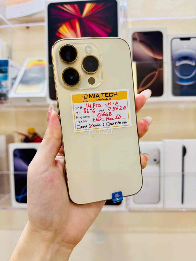 Apple iPhone 14 Pro 256GB Vàng Mất Face ID 99%. Mua bán Điện thoại tại Quận Ba Đình Hà Nội được đăng bởi Huy Trần hình 1