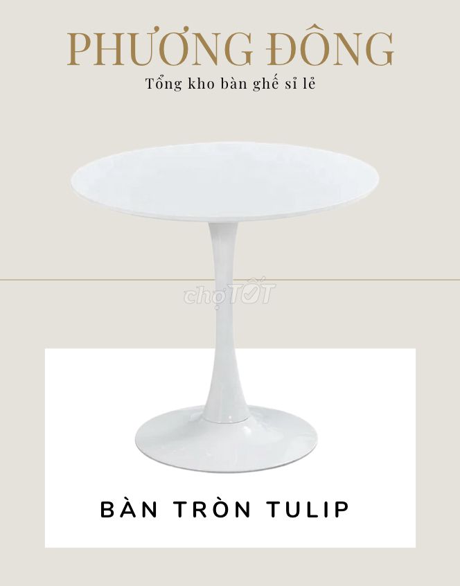 BÀN TRÒN TULIP