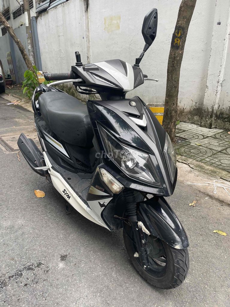 SYM Power Fi 125 куб. см 2022, черный, белый, импортный