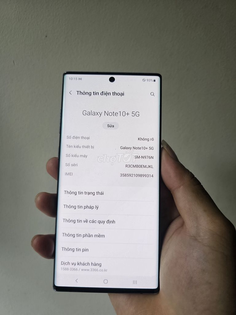 Samsung Note10+ 5G Đen màng lâu lâu xanh nhẹ. Mua bán Điện thoại tại Quận Hải Châu Đà Nẵng được đăng bởi Minh hình 1