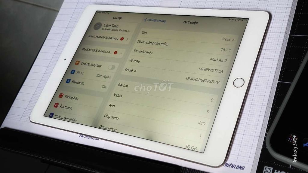 Apple iPad Air 2 16GB Vàng. Mua bán Máy tính bảng tại Huyện Hóc Môn Tp Hồ Chí Minh được đăng bởi Sang Nguyễn hình 1