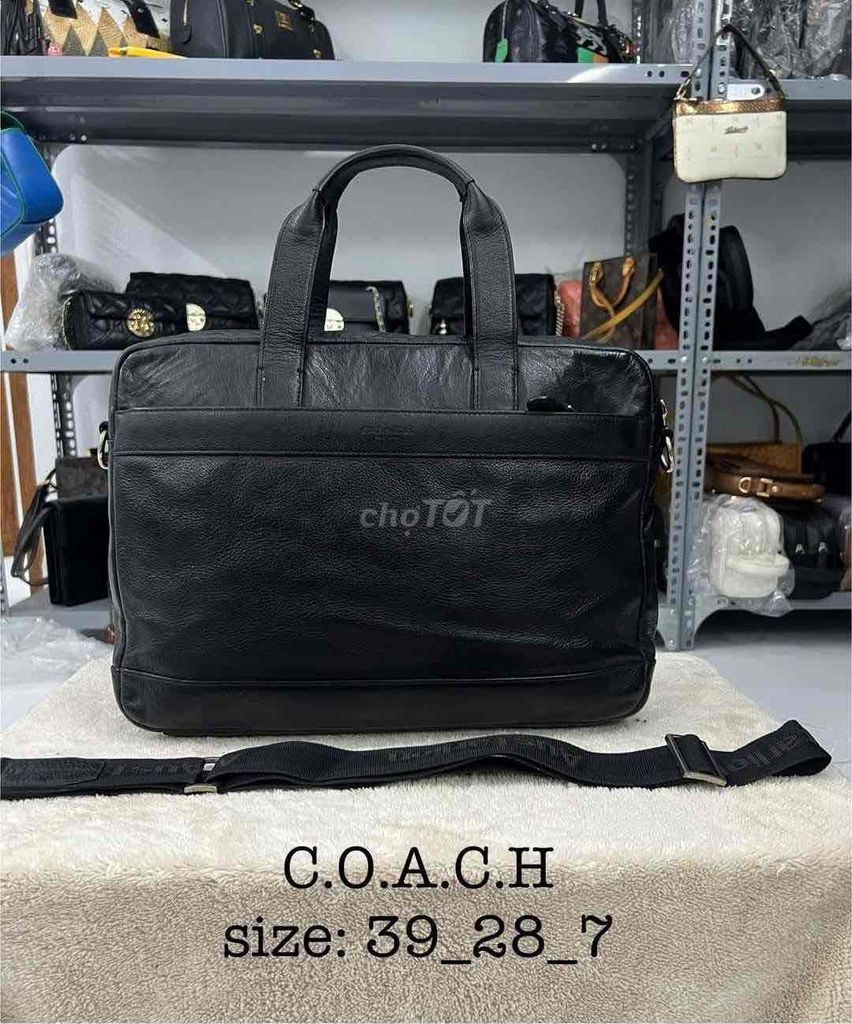 cặp laptop COACH size 39x28x7 có chống sốc