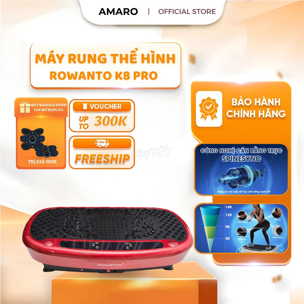 Máy rung ROWANTO K8 Pro - Mới 100% -Sale là 2,650k. Mua bán Đồ thể thao, Dã ngoại tại Quận 4 Tp Hồ Chí Minh được đăng bởi Quốc Đạt hình 1