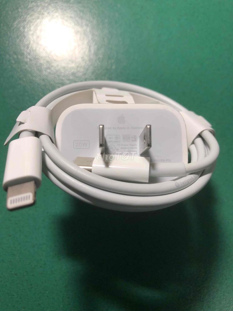 Bộ củ sạc 20W zin Apple ip14 15max(ship xuyên Tết)