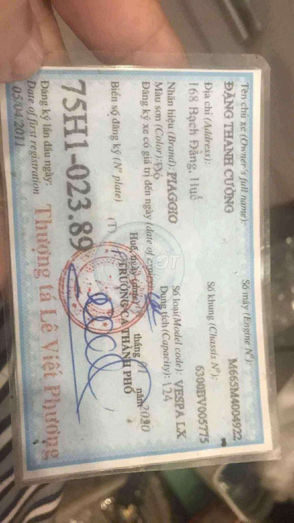 Vespa LX125 giá rẻ. Mua bán Xe máy tại Quận 11 Tp Hồ Chí Minh được đăng bởi Gold Fish hình 4