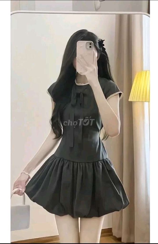 Đầm nữ dáng bí vải mềm mại. Mua bán Quần áo tại Huyện Đam Rông Lâm Đồng được đăng bởi ở đây có pass đồ hình 1