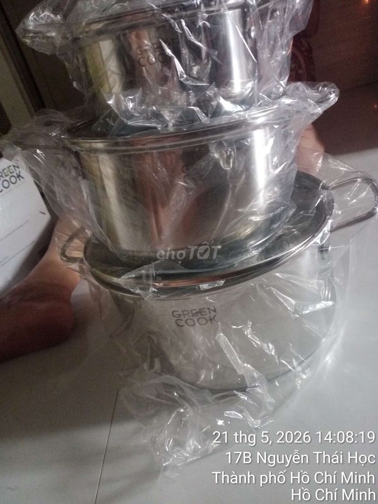 Bộ nồi GREEN COOK GCS2519-T1. Mua bán Dụng cụ nhà bếp tại Quận 1 Tp Hồ Chí Minh được đăng bởi Tên chưa cung cấp hình 1