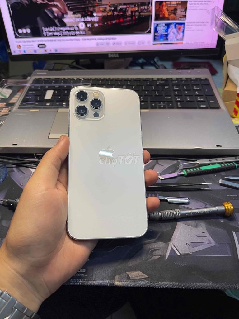 iPhone 12 Pro Max 128GB Bạc. Mua bán Điện thoại tại Quận Ninh Kiều Cần Thơ được đăng bởi ĐIỆN THOẠI CŨ GIÁ TỐT  hình 1