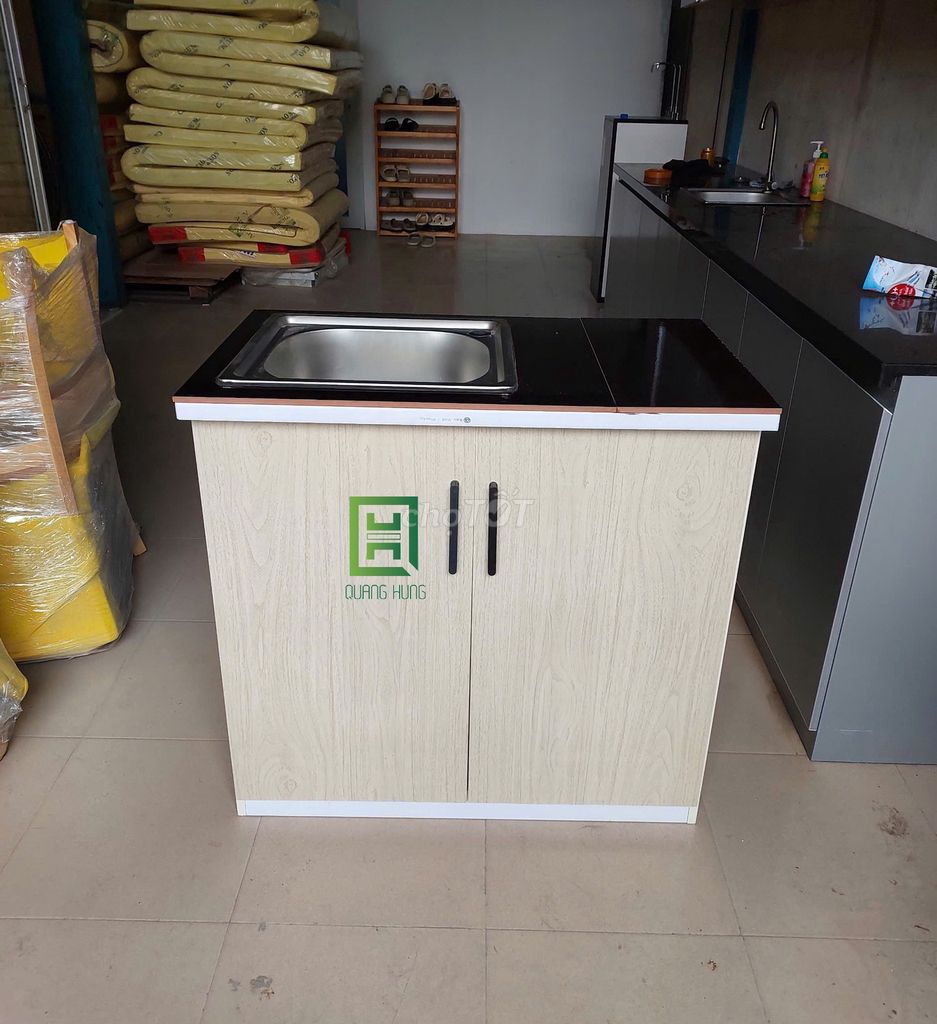 Tủ bếp Nhựa Đài Loan Vân gỗ 80x45x81cm. Mua bán Tủ, kệ gia đình tại Quận 12 Tp Hồ Chí Minh được đăng bởi Nội Thất Quang Hùng TD hình 1