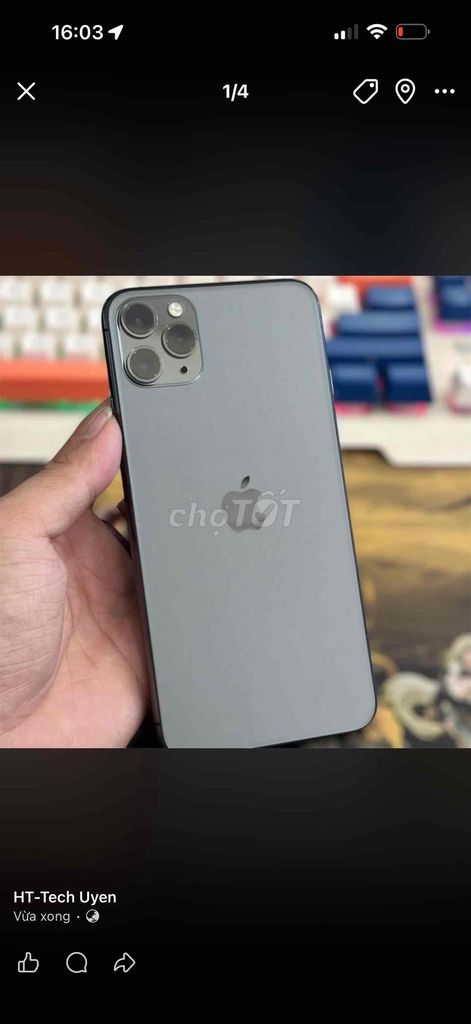 Apple iPhone 11 Pro Max 256GB Soft OLED 8/10. Mua bán Điện thoại tại Thành phố Biên Hòa Đồng Nai được đăng bởi Uyên Phạm hình 1