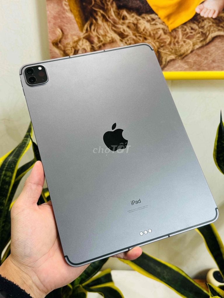 ipad pro 11" m1 gray 256 wifi 5g pin 100% zin all