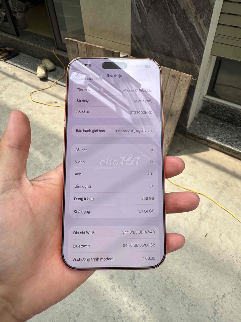 Apple iPhone 17 Pro Max 256GB Cam Zp/a. Mua bán Điện thoại tại Quận Lê Chân Hải Phòng được đăng bởi Lâm Lâm hình 1