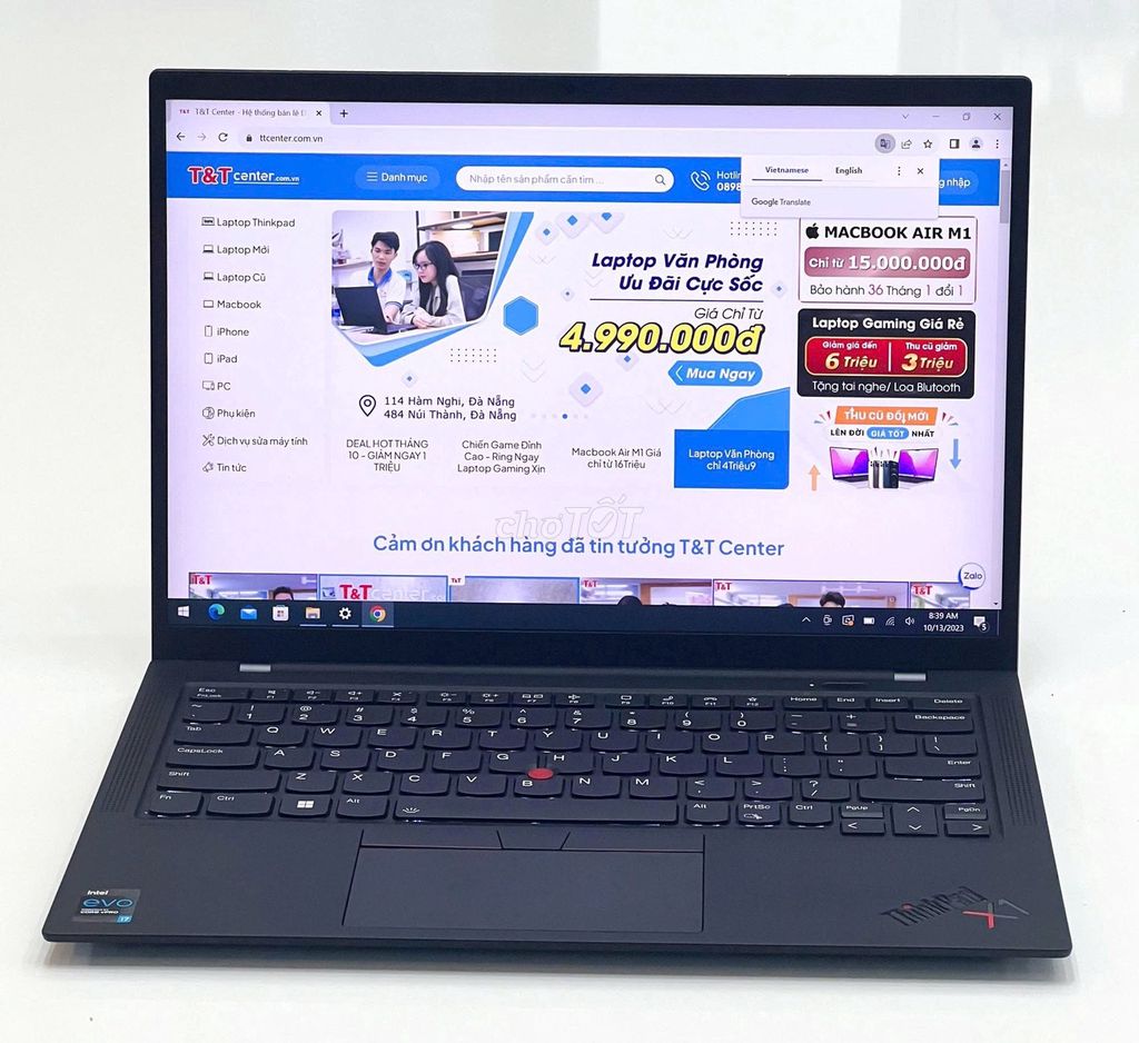 Lenovo X1 Carbon Gen 9: i7-1165G7/16GB/SSD 512GB. Mua bán Laptop tại Quận Hải Châu Đà Nẵng được đăng bởi TTCenter 484 NÚI THÀNH hình 1