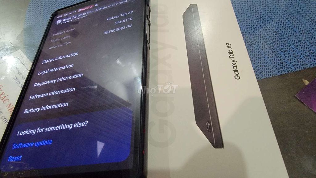 Samsung Galaxy Tab A9 Đen Loa ngoài hỏng. Mua bán Máy tính bảng tại Quận Cẩm Lệ Đà Nẵng được đăng bởi Nguyên Nguyễn hình 1