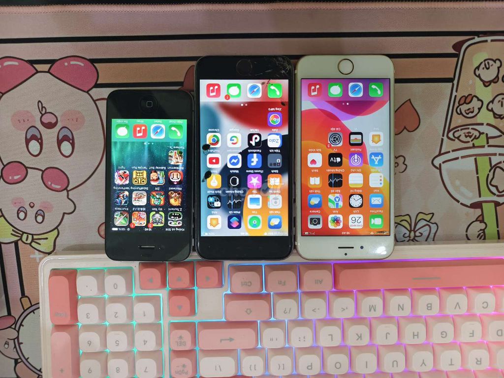 combo 3 con iPhone 4s 6s 32GB Đen Đã qua sử dụng. Mua bán Điện thoại tại Huyện Long Thành Đồng Nai được đăng bởi Than Ho hình 1