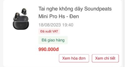 cần bán soundpeat mini pro hs mua tại cells p5..!!