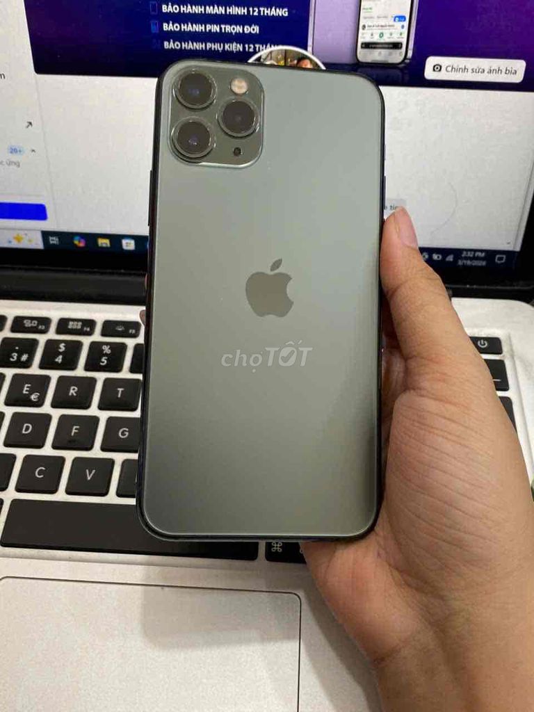Iphone 11Pro 256G Xanh VN/A - Pin 85%. Mua bán Điện thoại tại Quận 3 Tp Hồ Chí Minh được đăng bởi Tuấn Nguyễn hình 1