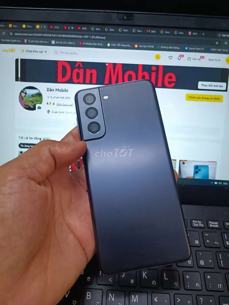 SAMSUNG S21 8GB.128GB BẢN MỸ SNAP 888 ZIN FULL CN. Mua bán Điện thoại tại Quận Bình Thạnh Tp Hồ Chí Minh được đăng bởi Dân Mobile hình 1