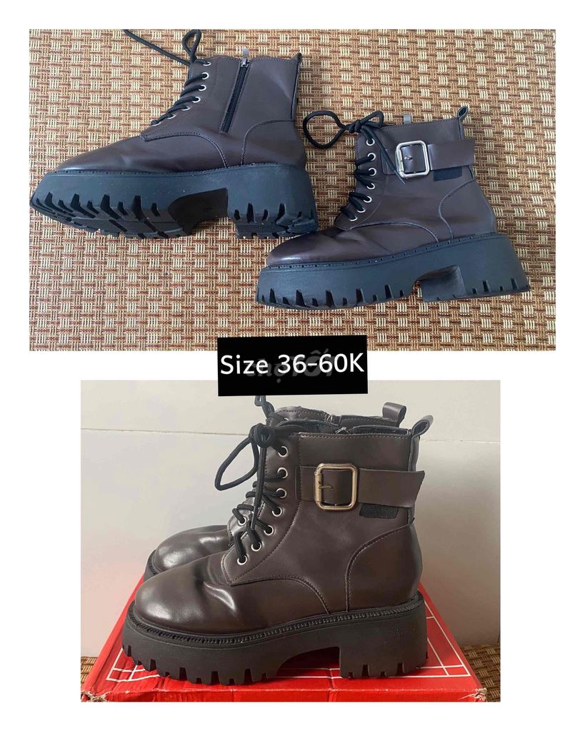 Giày boot Nữ Nâu size 36 còn mới. Mua bán Giày dép tại Quận Cẩm Lệ Đà Nẵng được đăng bởi Quỳnh Phạm hình 1