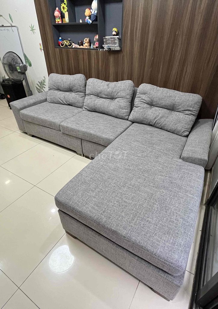 Ghế Sofa góc L nỉ êm