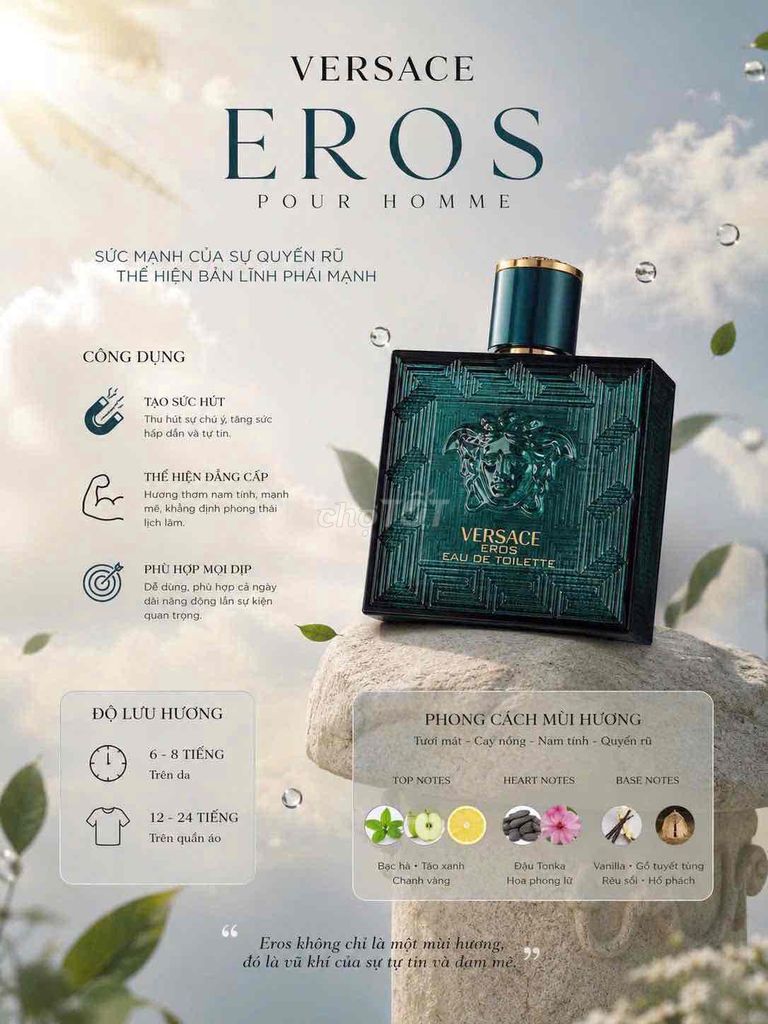 Nước hoa Versace Eros EDP Nam. Mua bán Nước hoa tại Quận 10 Tp Hồ Chí Minh được đăng bởi Baby Girl Lovely hình 1
