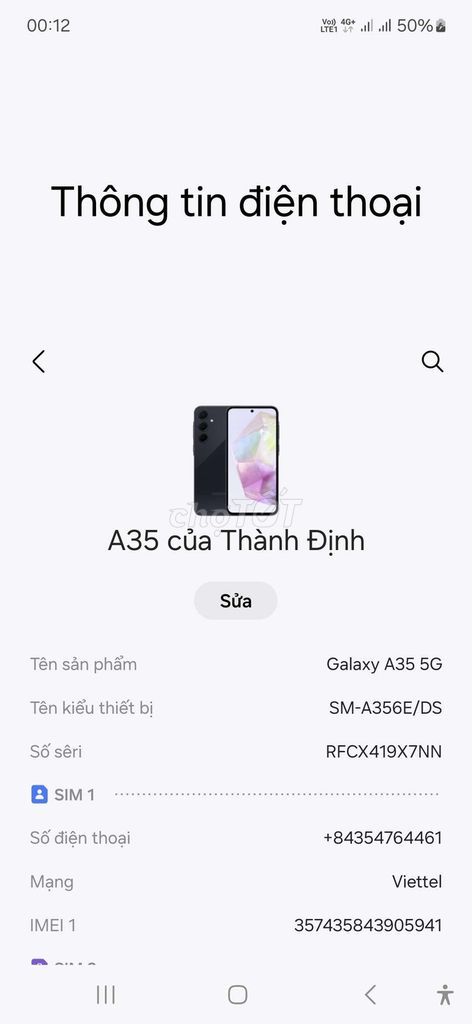 Kẹt tiềm cần bán máy Ss A35 5G, mới mua T9