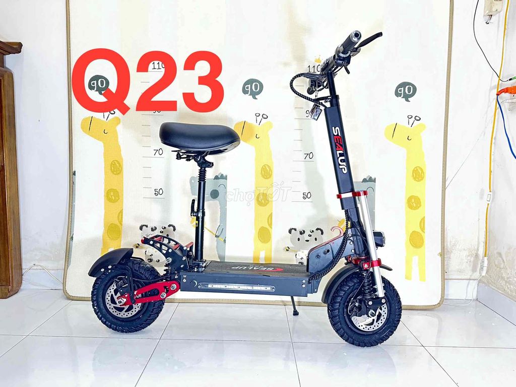 Xe điện gấp gọn Scooter Sealup Q23 120km1 lần sạc