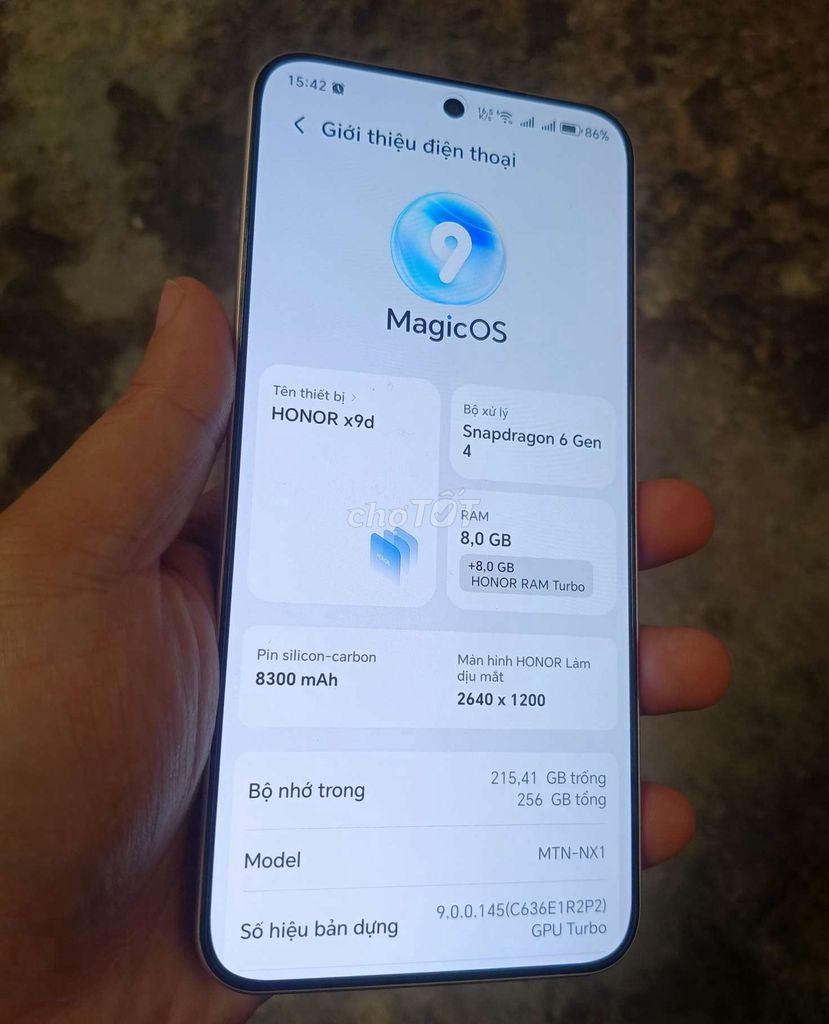 Honor X9d 256GB Vàng. Mua bán Điện thoại tại Huyện Ngọc Hiển Cà Mau được đăng bởi Bình hình 1
