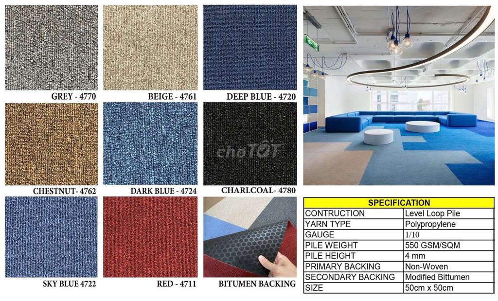 Thảm trải sàn dạng tấm. Mua bán Nội thất, đồ gia dụng khác tại Quận Thanh Khê Đà Nẵng được đăng bởi Dương Ánh hình 1