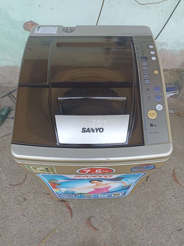 Máy giặt Sanyo 7,5 kí bao ship